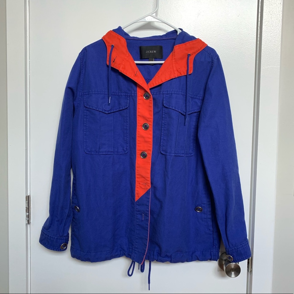 J.Crew Colorblock Anorak Jacket, Small